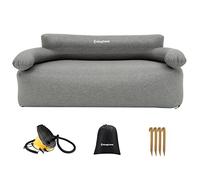 KingCamp Canapé Gonflable Portable Étanche Canapé Pneumatique avec Pompe à Pied Fauteuil Gonflable Camping Simple Double Canapé d'air Gonflable pour Jardin Voyager Fêtes Plage Intérieur Extérieur