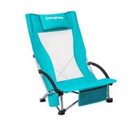 KingCamp Chaise de Plage Pliable avec Porte-Gobelet, Chaise Pliante Camping Léger Portable Fauteuil de Plage Dossier en Maille Charge 136kg Chaise Jardin Randonnée Pique-Nique Pêche Plage Festivals