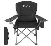 KingCamp Chaise de Camping Pliante Légère avec Porte-gobelet, Chaise Pliante Camping Portable, Fauteuil Camping avec Sac de Rangement Charge 136kg pour Camping Randonné Pique Nique Pêche Jardin Plage