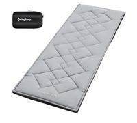 KingCamp Cot Mattress, Portable Lightweight Camping Sleeping Mat Soft Comfortable Non-Slip Cot Pad for Camp Cot, RV Bunk & Twin Beds (75"" x 25"" x2, Gray)