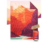 KingCamp Couverture de Camping Imperméable et Légère,Pliable,Compacte,Couverture Thermique,Couverture de Voyage,pour Plage, Randonnée,Voiture,Extérieur et Intérieur,200 x 145 cm,Montagne Orange