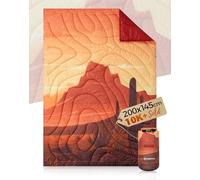 KingCamp Couverture de Camping Imperméable et Légère,Pliable,Compacte,Couverture Thermique,Couverture de Voyage,pour Plage, Randonnée,Voiture,Extérieur et Intérieur,200 x 145 cm,Gobi