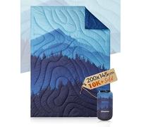 KingCamp Couverture de Camping Imperméable et Légère,Pliable,Compacte,Couverture Thermique,Couverture de Voyage,pour Plage, Randonnée,Voiture,Extérieur et Intérieur,200 x 145 cm,Forêt