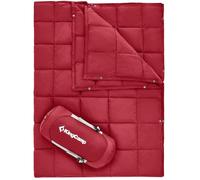 KingCamp Couverture de Camping Ultra légère, multifonctionnelle, avec Bouton Pression, pour la randonnée, la Maison, Le Pique-Nique, Le Camping, Les Voyages, 152 x 203 cm