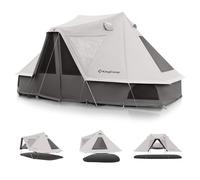 KingCamp Khan Villa Tente de Camping pour 4 à 6 Personnes, Tente de Glamping imperméable en Coton Techno de Luxe avec Ouverture de cheminée, pour Famille