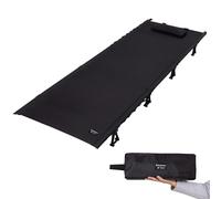 KingCamp Lit Pliant Ultra 2,45 kg Lit de Camping Compact et Pliable se Réduisant à 36x13cm Facile à Transporter Capacité Maximale 136kg pour Camping, Plein Air, Voyage, Plage, Jardin & Maison