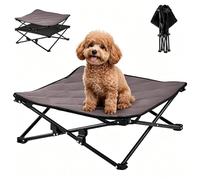 KingCamp Lit Surélevé Pliable pour Petit Chien, Taille S, jusqu'à 45 kg