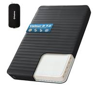 KingCamp Matelas de Camping Auto-gonflant - Matelas Gonflable en Mousse - Double (200,9 x 127,8 x 7,6 cm) - Portable - Grand Matelas épais et Chaud pour Camping, randonnée, Voyage, intérieur