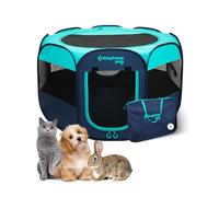 KingCamp Parc portable pour chien et chiot - Tente pliable avec étui de transport pour intérieur et extérieur - Fermeture éclair amovible - 73,9 x 73,9 x 42,9 cm