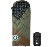 KingCamp Sac de Couchage Adulte Hiver, Sac de Couchage Hiver Flanelle, Compact 3-4 Saisons Couverture pour Camping Voyage Tentes Randonnée Extérieur Intérieur, 7℃ à -13℃/230 * 90cm