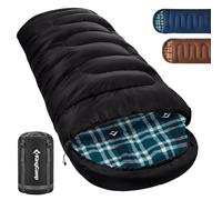 KingCamp Sac de Couchage d'hiver Unisexe pour Adulte 400 g Noir R 230 x 90 cm