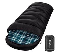 KingCamp Sac de Couchage d'hiver Unisexe pour Adulte Noir Taille L 230 x 90 cm 400 g