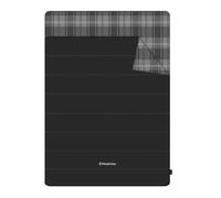 KingCamp Sac de couchage double 100 % coton flanelle - Pour 2 personnes - 3 en 1 - Avec couverture - Chaud - Portable - Léger - 3-4 saisons - Avec 2 oreillers