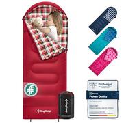 Kingcamp Sac De Couchage Enfant,Flanelle Coton,170 * 70cm,7℃ à -13 ℃, 3-4 Saisons, Fille Ou Garçon,Hiver Compact Couverture pour Camping Voyage Tentes Randonnée Extérieur Intérieur