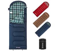 KingCamp Sac de Couchage Hiver, Sac De Couchage Momie pour Adulte en Flanelle, Sac de Couchage Enfant Compact 3-4 Saisons Couverture pour Camping Voyage Tentes Randonnée Extérieur Intérieur, 230*90cm