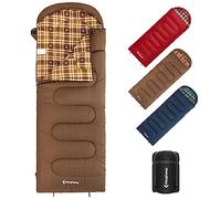 KingCamp Sac de Couchage Unisexe pour Adulte - 400 g - Café - R