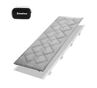 KingCamp Surmatelas 500 g/m² à Garnissage Épais pour Lit de Camp Pliable, Matelas de Lit de Camp / Coussin avec Double Système Antidérapant, Polycoton Respirant, Lavable en Machine, pour Camping