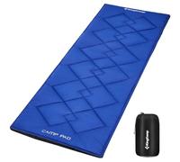 KingCamp Surmatelas pour lit de Camp, Double Fixation antidérapante (Picots + Sangles d'angle) mélange Coton/Polyester, Respirant, Lavable en Machine, pour Camping, lit Pliant et Chaise Longue