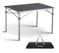 KingCamp Table de Camping Pliable en Aluminium pour 4 à 6 Personnes - Charge Maximale 80 kg - 107x70x70 cm - Pour Jardin, Pique-Nique, Plage, Terrasse, Pêche, Bureau, Maison