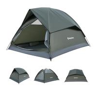 KingCamp Tente de Camping 2-3 Personnes,Spacieux,Imperméable 3000 mm | Montage Rapide en 5-10 Min, Légère et Stable, Résistante au Vent, pour Festival, W nd et Voyage