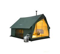 KingCamp Tente Maison 4-5 Personnes, 8m² Tente Coton TC, Vert