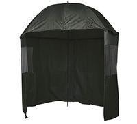 KingCarp - Parapluie de pêche étanche et réglable en hauteur de 1 m à 2 m avec fermeture éclair sur feuille et panneaux de visualisation en PVC et sac de transport [25-1271]
