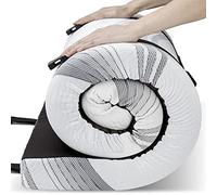 KingChii CertiPUR-US Matelas de camping en mousse à mémoire de forme de 7,6 cm d'épaisseur avec support 50D, housse en tissu tricoté en soie glacée, portable, enroulable pour voyage, lit d'appoint,