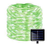 KINGCOO 100LED Ruban Lumineux Solaire Lampes de Corde, Étanche 12M Tube Bande Fil de Cuivre Extérieur Noël Guirlande Lumineuse Extérieur Intérieure pour Jardin Mariage Fête Chemin Arbre(Vert)