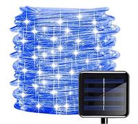KINGCOO Bande LED Guirlande Tube Lumineuse Solaire, Etanche 30M 300LED Solaire Ruban Lumineux Fil de Cuivre Tuyau de Lumière pour Extérieur Mariage Maison Fête Noël Décoration (Bleu)
