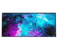 KINGCOO Grand Tapis de Souris Gaming, Longs Antidérapant Caoutchouc Base de Tapis de Souris pour Ordinateur pc,900x400x2mm (Voie lactée)