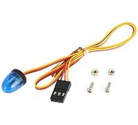 KINGCOO Lampe torche circulaire ultra lumineuse LED de police rotative 5 modes compatible avec 1/8 1/10 1/12 1/14 RC modèle lutte contre les incendies ambulance camion sur chenilles accessoire de
