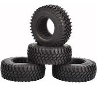 KINGCOO Lot de 4 pneus de voiture RC Crawler en caoutchouc 1,9" pour 1:10 RC Rock Crawler Pièces pour Axial SCX10 D90 TF2 TRX4 Tamiya Gen8 (A-100 mm)