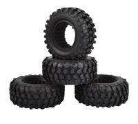 KINGCOO Lot de 4 pneus de voiture RC Crawler en caoutchouc de 1,9" pour 1:10 RC Rock Crawler Pièces pour Axial SCX10 D90 TF2 TRX4 Tamiya Gen8 (96 mm)