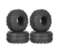 KINGCOO Lot de 4 pneus de voiture RC Crawler en caoutchouc de 2,2" pour 1:10 RC Rock Crawler Pièces pour Axial SCX10 D90 TF2 RR10 TRX4 TRX6 Tamiya Redcat HSP HPI Kyosho (132 mm)