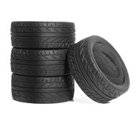 KINGCOO Lot de 4 pneus en caoutchouc RC avec inserts en mousse pour pneus de voiture RC 1:10 sur route, Runflating, Touring Racing Car pour Tamiya HSP HPI Kyosho (62 mm -D)
