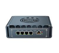 KINGDEL Mini PC avec processeur Core i5-1235U/1245U jusqu'à 4,4 GHz, 8 Go RAM DDR5, 512 Go, NVMe SSD, Prend en Charge 8K, 4X USB 3.0, 4X i226V 2.5G LAN, 1 x routeur COM, Serveur