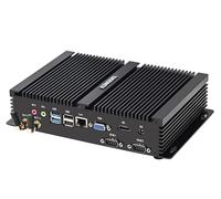 KINGDEL Mini PC industriel de bureau, i7 12e génération, processeur 16 Go DDR4, SSD NVMe 512 Go, 4K 4096 x 2304 6E + BT 5.2, port HD, VGA, 2xCOM RS232, sans ventilateur W-11 Pro