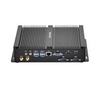 KINGDEL Ordinateur Industriel sans Ventilateur, processeur Intel i7 de 8e génération avec W-11 Pro, SSD de 16 Go de RAM, 512 Go de RAM, 4xUSB 3.0, Port HD, VGA, 2xCOM RS232, Wi-FI