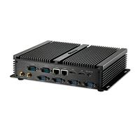 KINGDEL PC Fanless Industrial, Mini Ordinateur Domestique, avec processeur Core i7, 8 Go de RAM, SSD 512 Go, 2xNIC, 2xHD, 4xUSB 3.0, 6xCOM RS232, Wi-FI