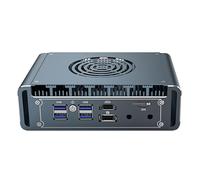 KINGDEL PC Pare-feu, Core i7-1365U/13620H 10C/12T jusqu'à 5,20 GHz, 4 x i226-V 2,5 G LAN, 32 Go DDR5 RAM 2 to NVMe SSD Super Mini Router Computer Compatible avec 8K Dual Display HD+DP 4 USB3.0