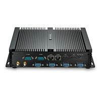 KINGDEL Puissant Mini-Ordinateur de Bureau, PC Ultra HD avec processeur Core i7, 8 Go de RAM, SSD 64 Go + 1 to, 2xNIC, 2xHD, 4xUSB 3.0, 6xCOM RS232, Wi-FI, sans Ventilateur