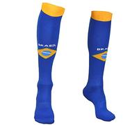 Kingdo Chaussettes de Football Brésil Domicile - Enfant et Adulte