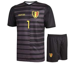 Kingdo Kit Gardien Belgique Courtois - Enfant et Adulte - Ensemble Foot