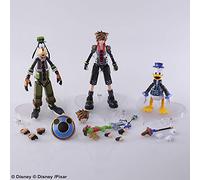 Kingdom Hearts 3 Ensemble de figurines Bring Arts - Sora, Donald, Dingo (jeu non inclus)