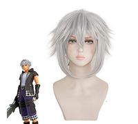 Kingdom Hearts 3 Riku Cosplay perruque fer-gris résistant à la chaleur cheveux synthétiques perucas Costume jeu de rôle perruques KUMZ3452