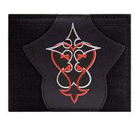 Kingdom Hearts Heartless & Nobody Emblèmes Portefeuille Bi-Fold avec Porte-ID & Porte-Cartes, Noir