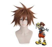 Kingdom Hearts III Sora brun perruque courte Cosplay Costume hommes résistant à la chaleur synthétique cheveux fête Cosplay perruques MZ-1316
