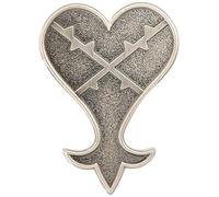 Kingdom Hearts Pin's sans cœur argenté, Alliage plomb-étain