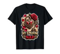 Kingdom Nap Richard Third Shakespeare Citation Humoristique T-Shirt Graphique avec Valeur, Homme, Noir, S