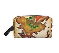 Kingdom of Bhoutan map03 Trousse de toilette de voyage pour homme, grande capacité, blanc, Taille unique